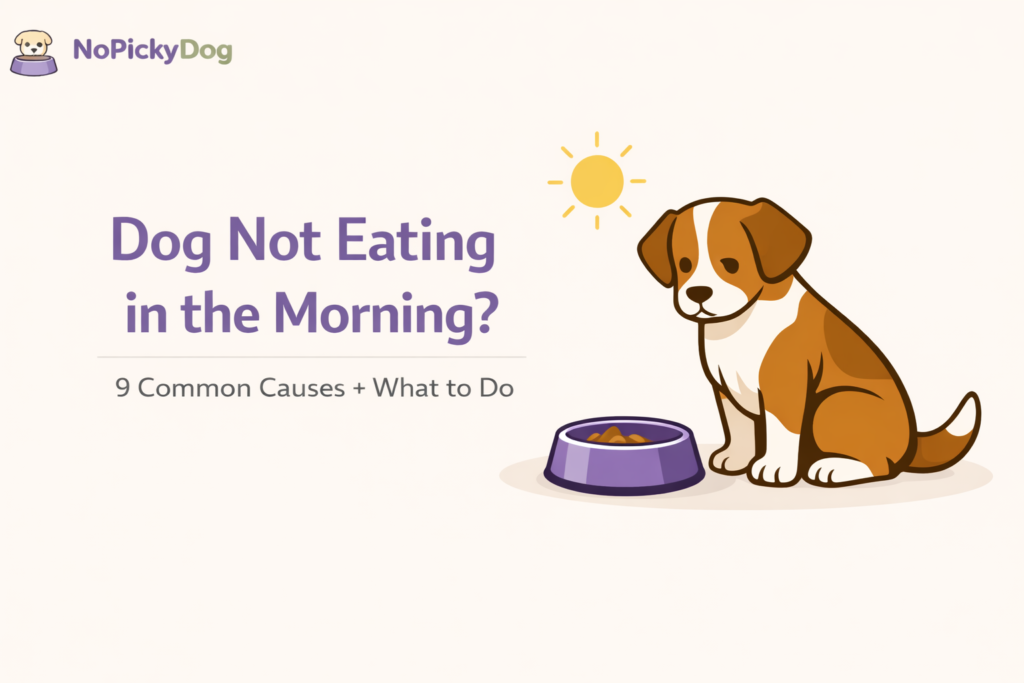 Dog not eating in the morning - 9 common causes and what to do