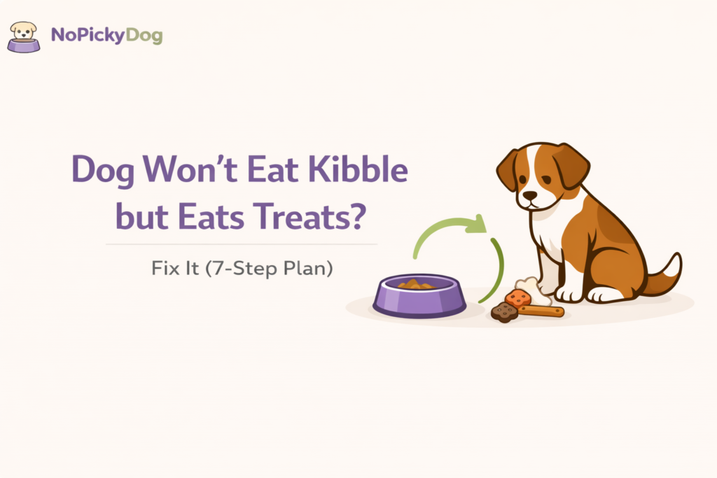 Dog Won’t Eat Kibble but Eats Treats? Fix It (7-Step Plan)
